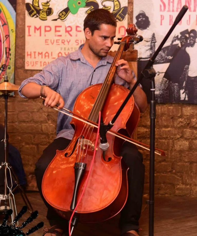 indian cello player ajmer india